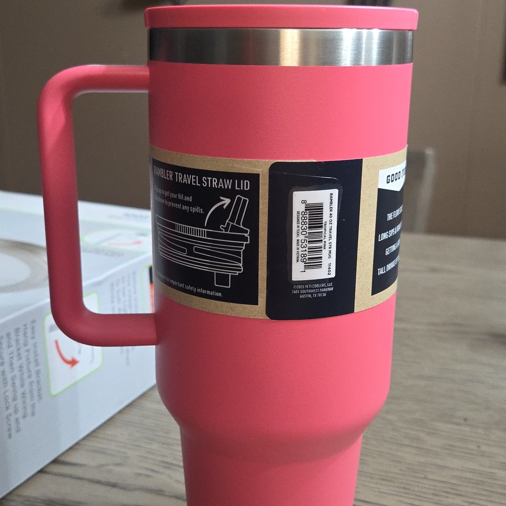 YETI Rambler 40 oz Travel Mug - Pink - Picture 4 of 8